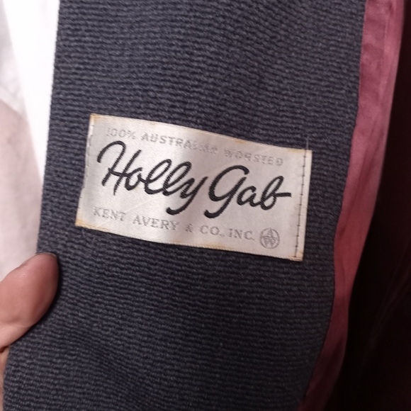 Vintage (1950's) Holly Gab Wool Coat w/Gray Mink Fur Collar - Picture 7 of 8